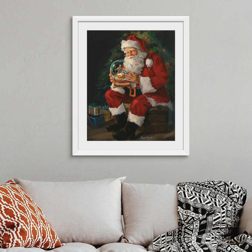 The Holiday Aisle® 'Santa Believes' Painting Print & Reviews Wayfair